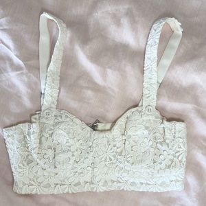 Floral Lace Alice + Olivia Crop Bra Top!